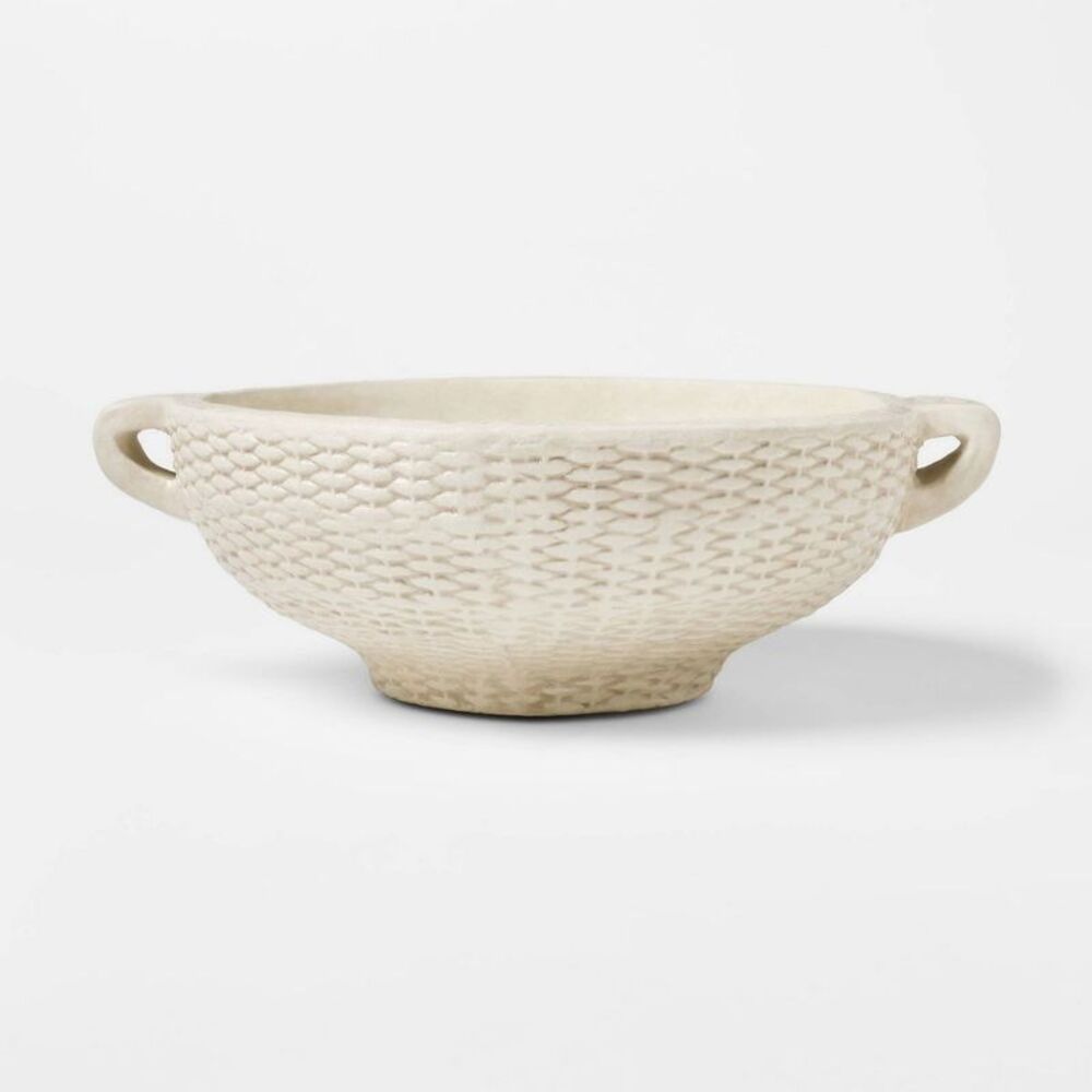 Woven Texture Ceramic Bowl Cream - Threshold desig Cream